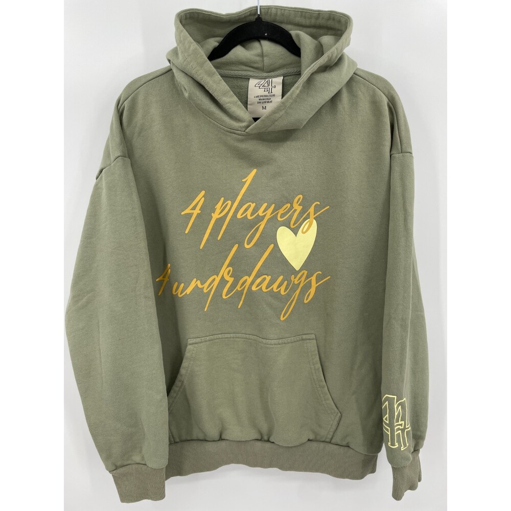 44 THE BRAND 4 Players 4 Underdogs Green Pullover Hoodie Size M